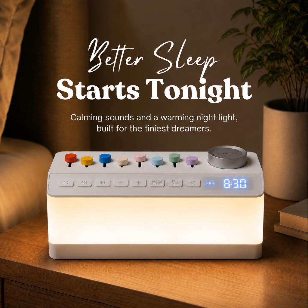 Baby Sound Machine with Night Light