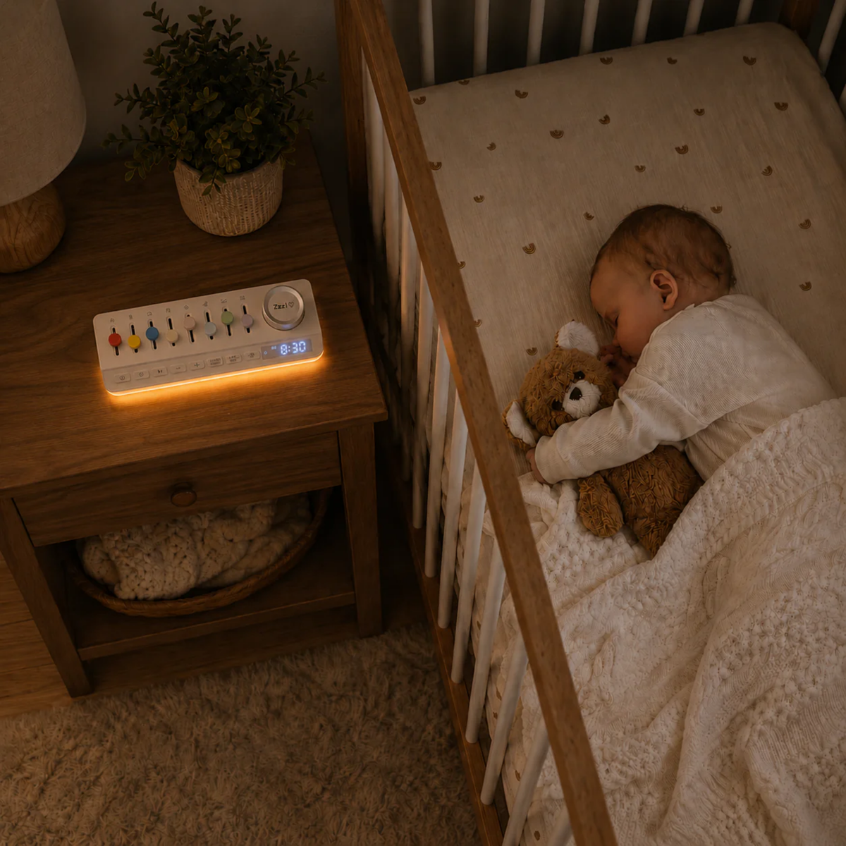Baby Sound Machine with Night Light