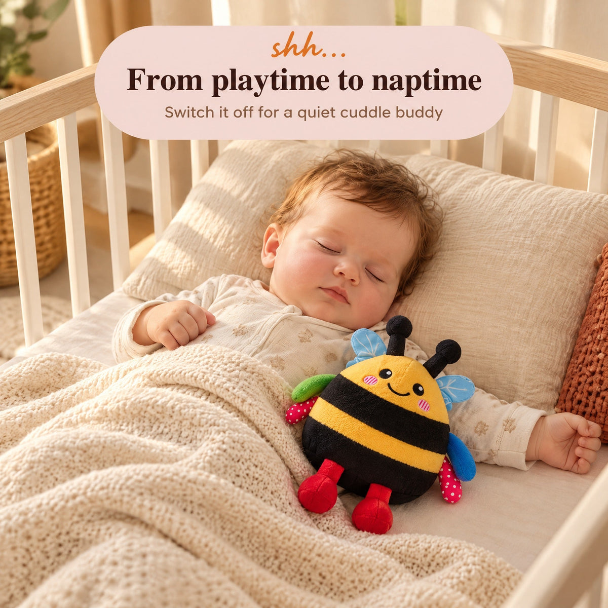Musical Bouncing Bee Crawling Toy