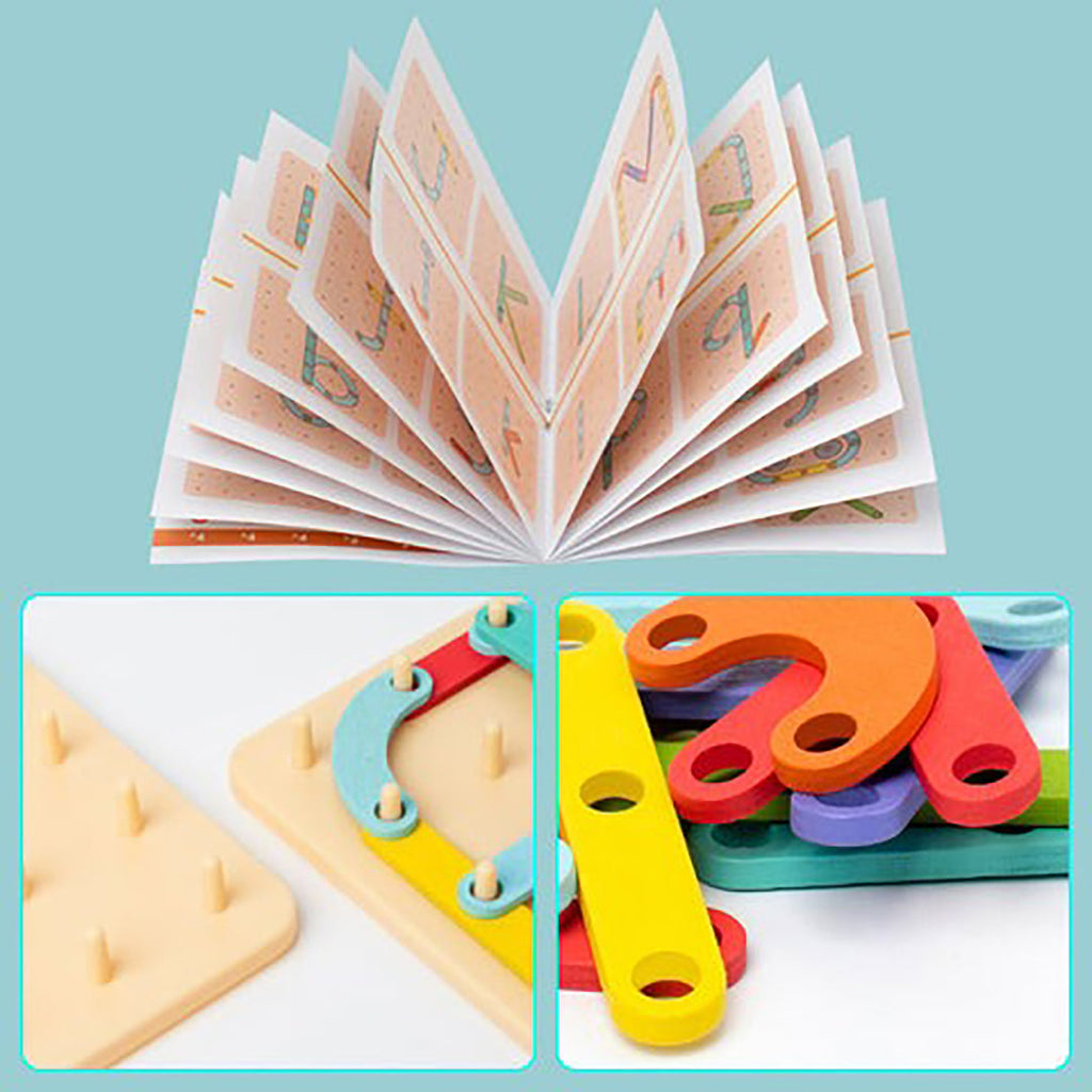 Montessori puzzle board creative thinking for children