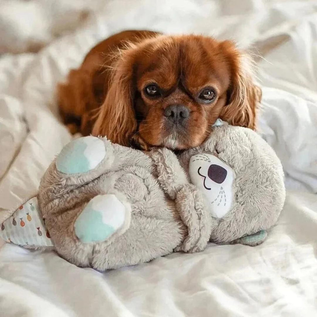 Soft plush toy for babies with music and breathing function from 6 months