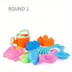 Beach toy set for sand and water with bucket, shovel, and accessories