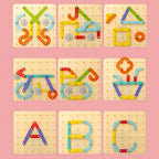 Montessori puzzle board creative thinking for children
