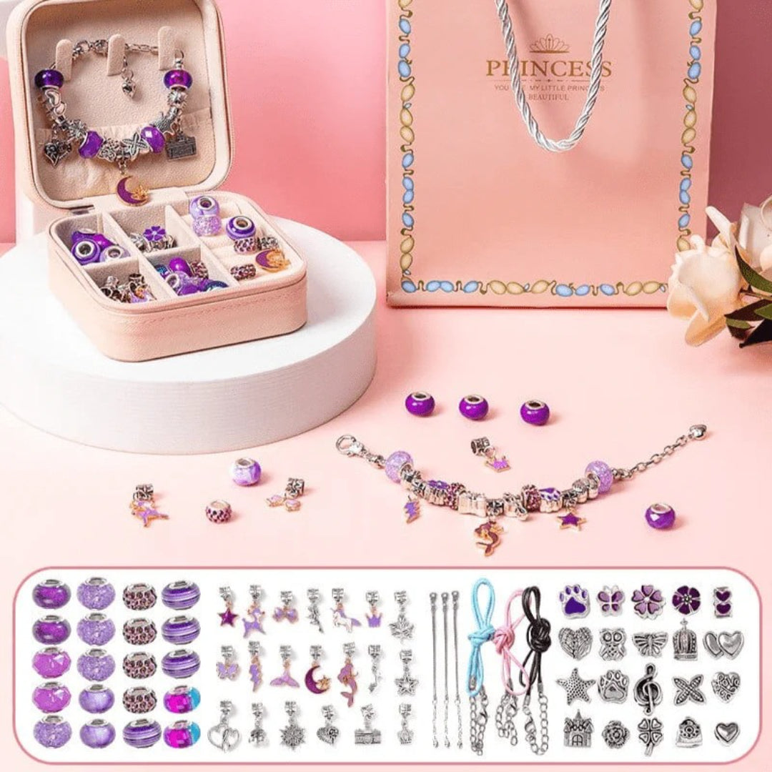 Personalized Bracelet Set DIY Jewelry Set with Storage Box