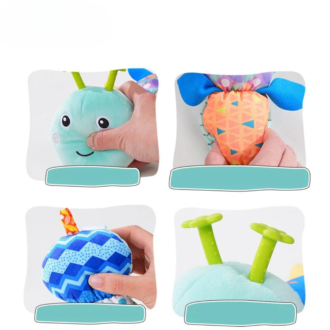 Musical caterpillar baby soft sensory toy