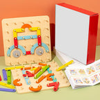 Montessori puzzle board creative thinking for children