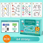 Genanvendelig notesbog som sletbart skrivehæfte til skriveøvelse