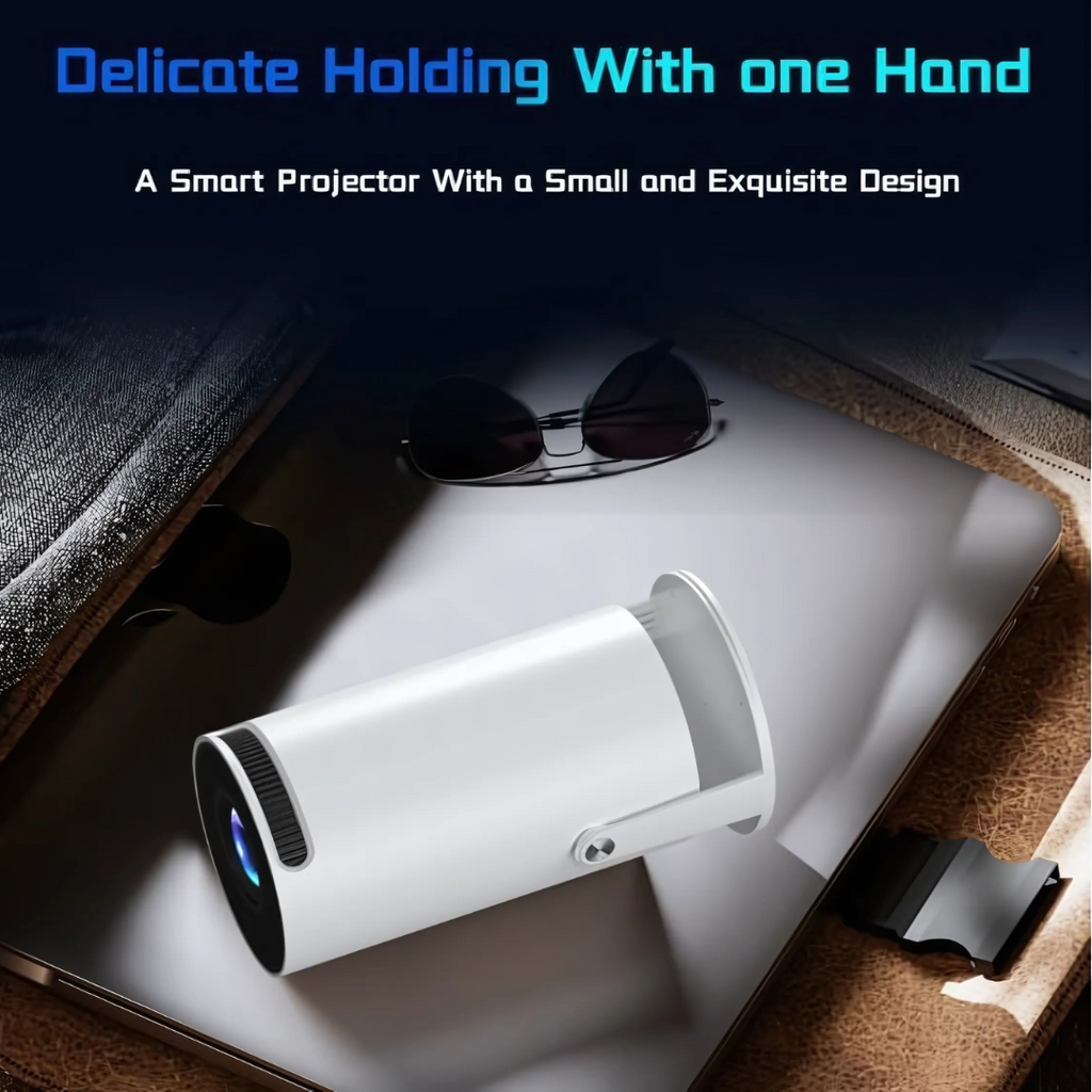 Mini Bluetooth WiFi projector with 4K support