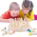 Wooden Memory Game for Children with Colour Matching