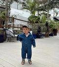 Infant and toddler denim dungarees in blue