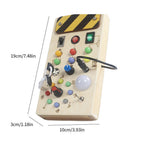 Shut the Box game in wood, classic family game with dice
