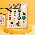 Shut the Box game in wood, classic family game with dice