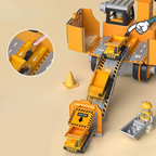 Construction set for children with truck and excavator