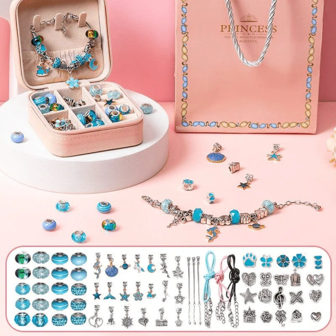 Personalized Bracelet Set DIY Jewelry Set with Storage Box