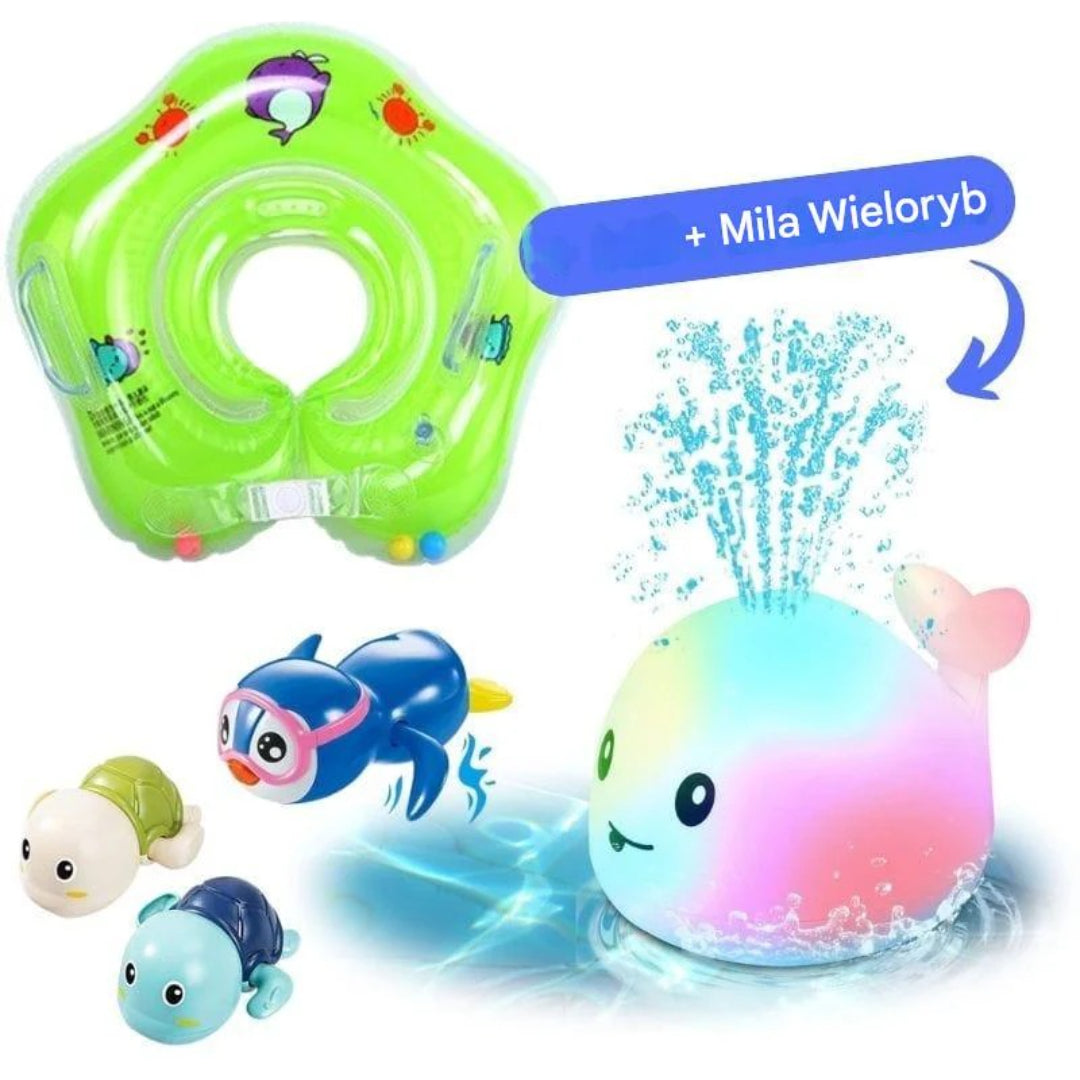Inflatable baby boat with secure seat