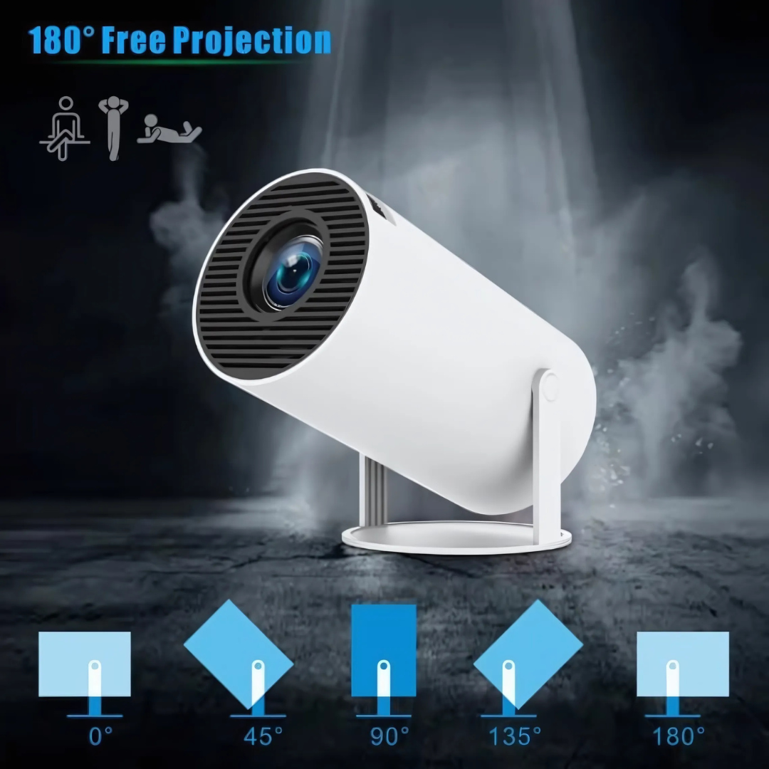 Mini Bluetooth WiFi projector with 4K support