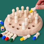 Wooden Memory Game for Children with Colour Matching