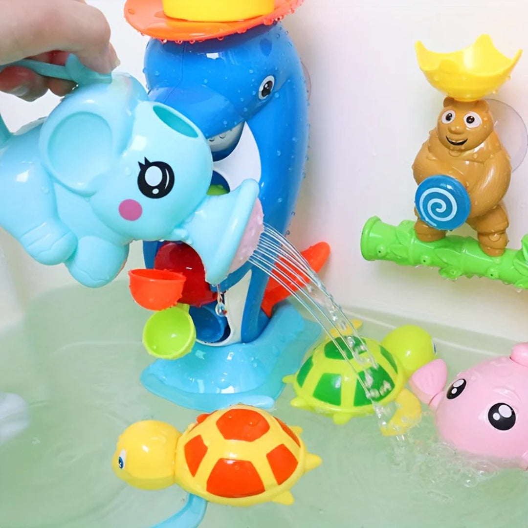Squirting elephant bath toy in durable ABS material