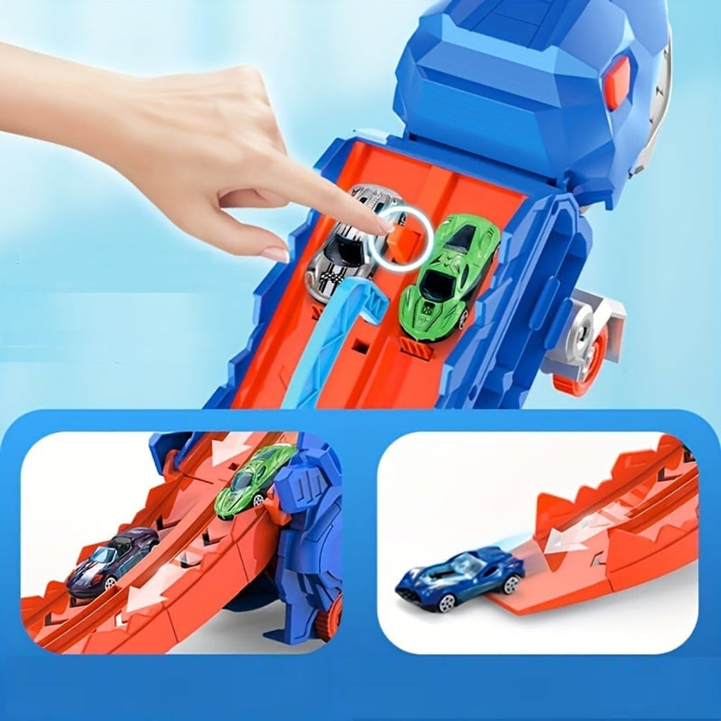Transforming Toy Truck with Dinosaur Design