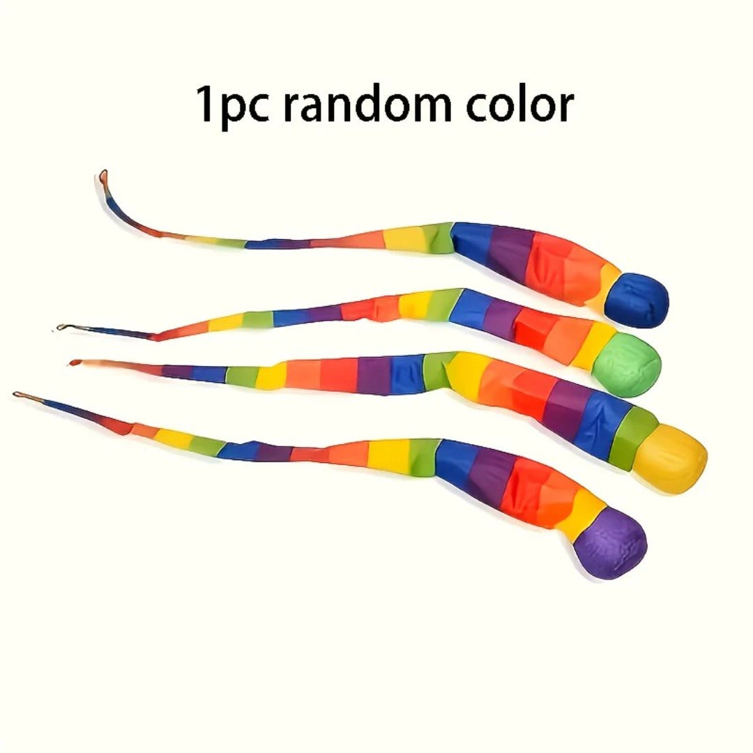 Catch and throw ball foam toy with rainbow tail