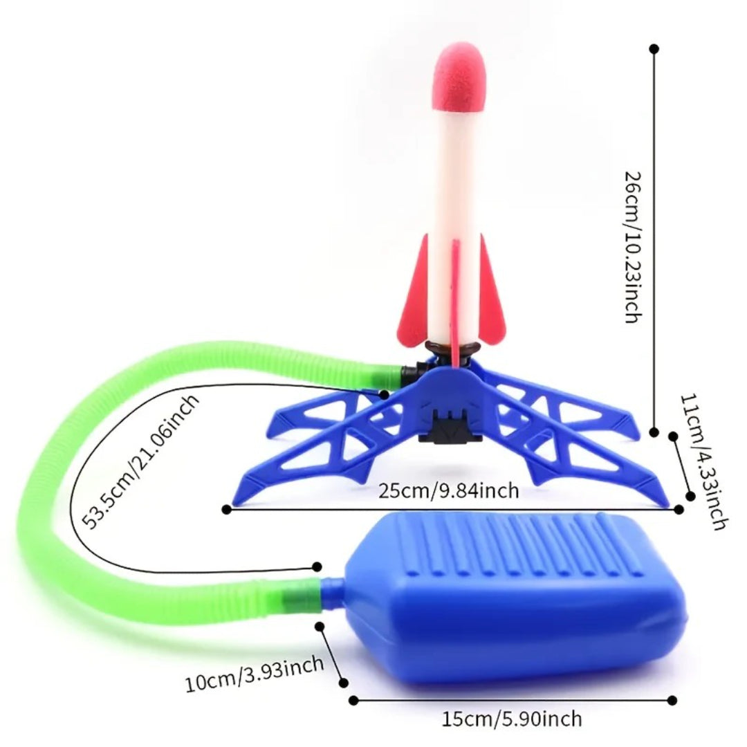 Rocket toy set for outdoor ball games