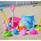 Beach toy set for sand and water with bucket, shovel, and accessories