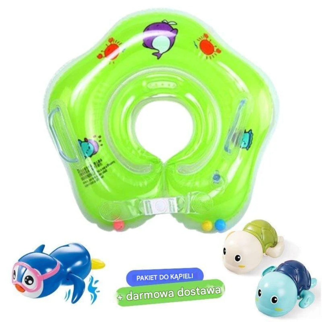 Inflatable baby boat with secure seat