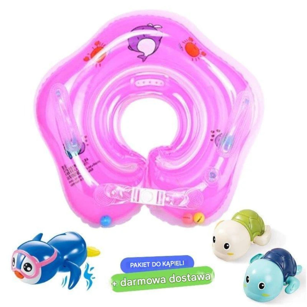 Inflatable baby boat with secure seat