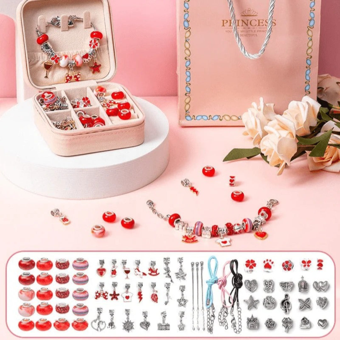 Personalized Bracelet Set DIY Jewelry Set with Storage Box