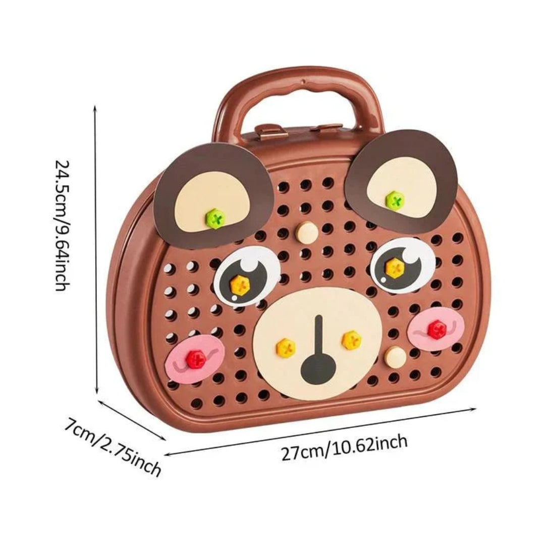 Værktøjssæt til børn konstruktionslegetøj med boremaskine