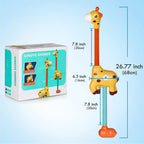 Giraffe bath shower toy with splash effect