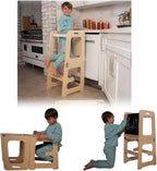 4-in-1 Learning Tower for toddlers for climbing and playing