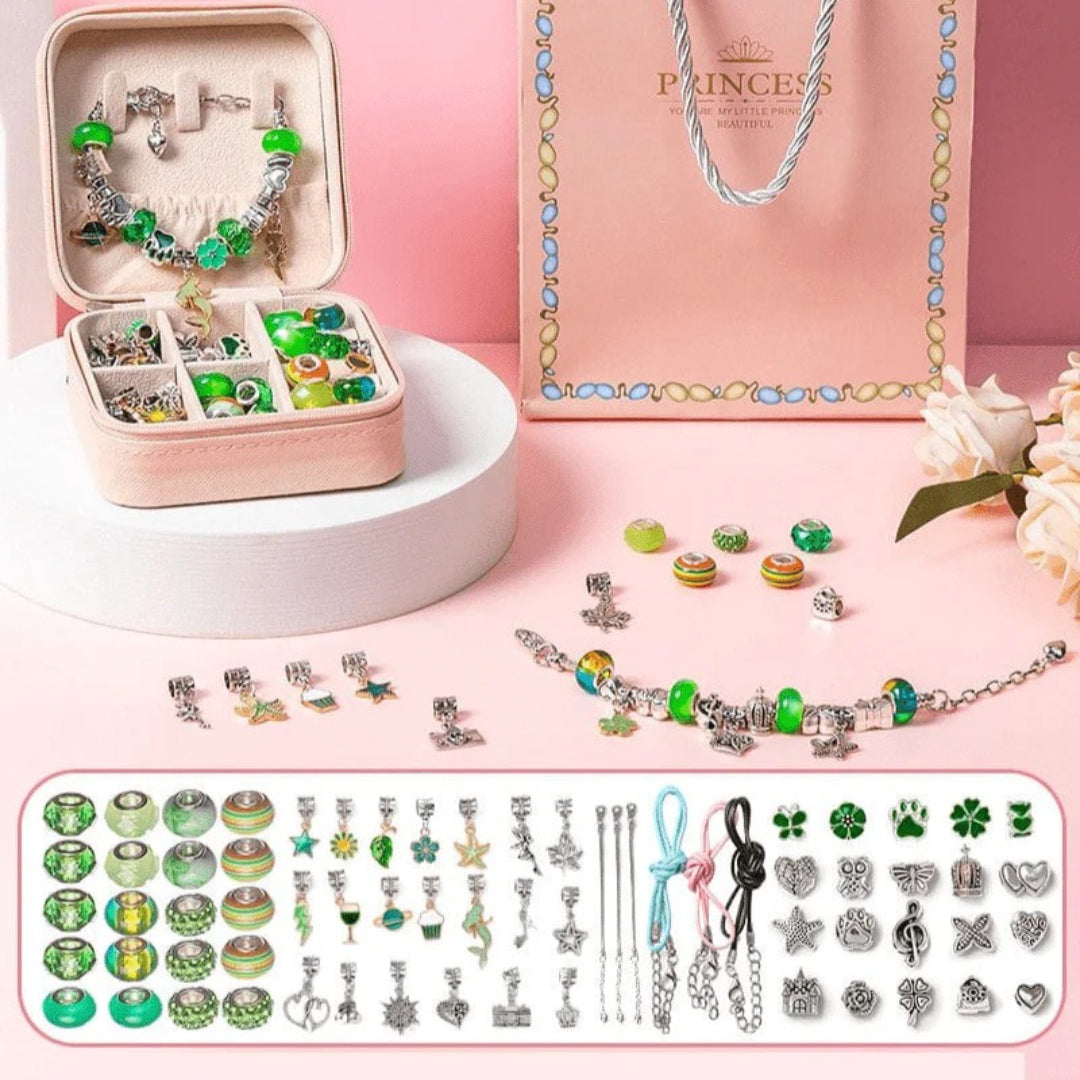 Personalized Bracelet Set DIY Jewelry Set with Storage Box