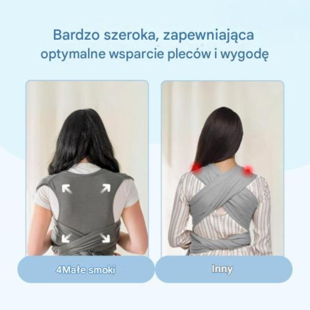 Ergonomic baby wrap for comfortable carrying