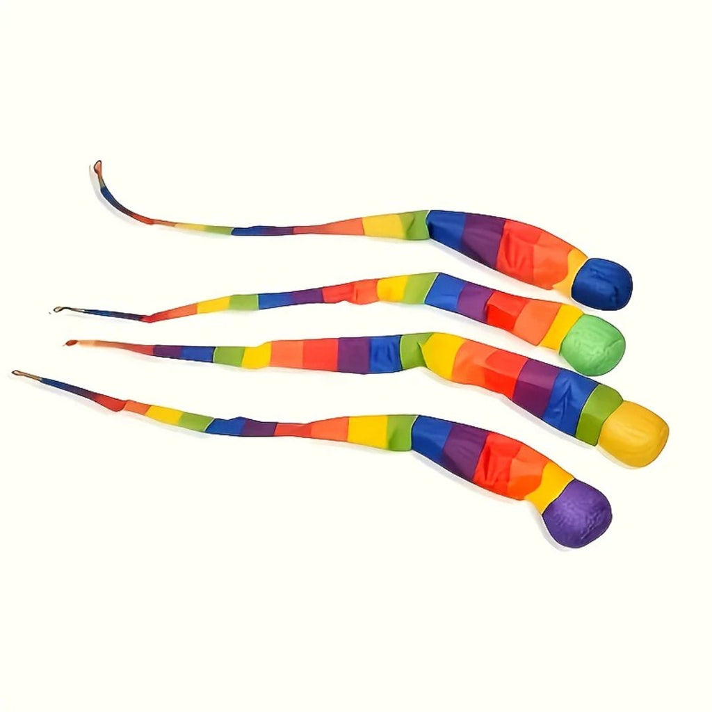 Catch and throw ball foam toy with rainbow tail