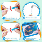 Magic Reusable Mess-Free Water Colouring Book