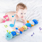 Musical caterpillar baby soft sensory toy