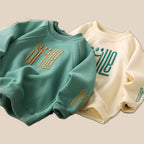 Unisex kids' sweater with smiley print