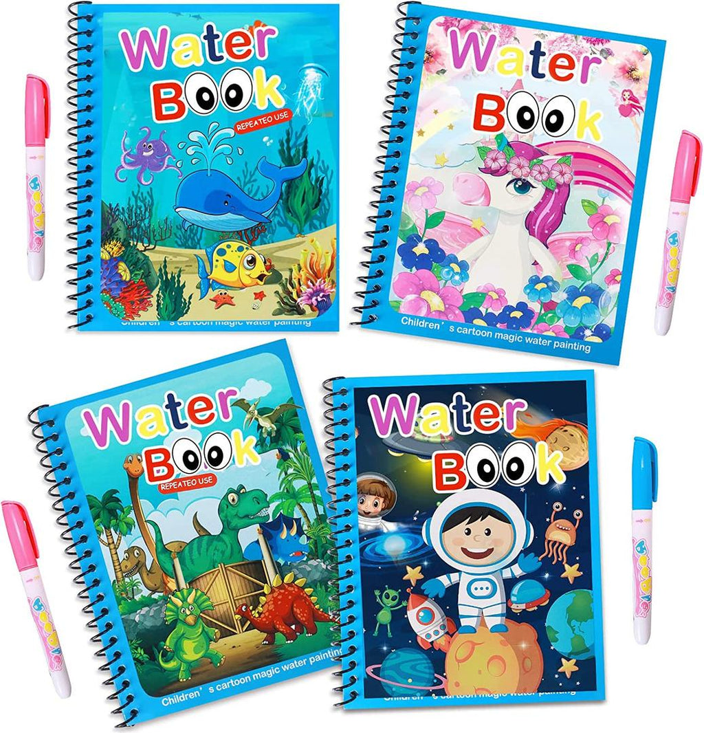 Magic Reusable Mess-Free Water Colouring Book