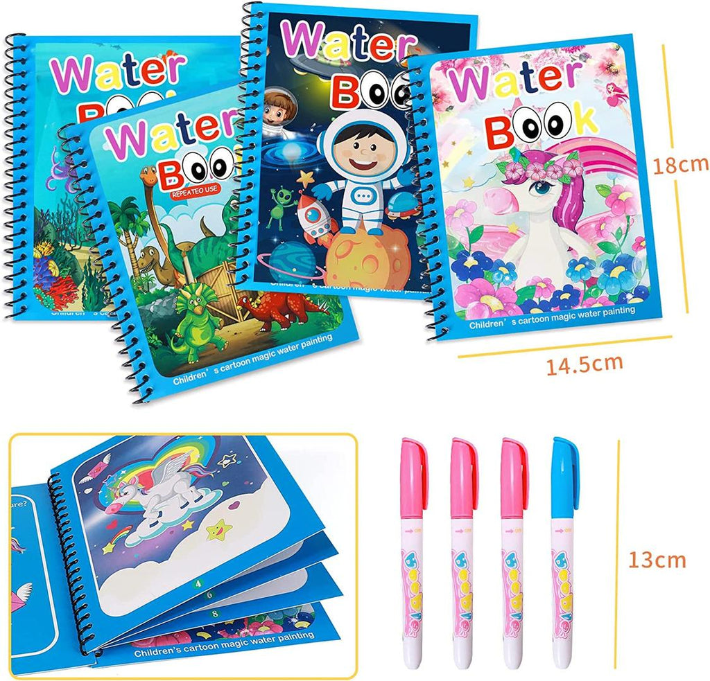 Magic Reusable Mess-Free Water Colouring Book