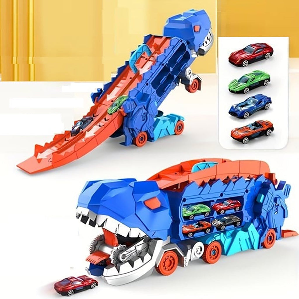 Transforming Toy Truck with Dinosaur Design
