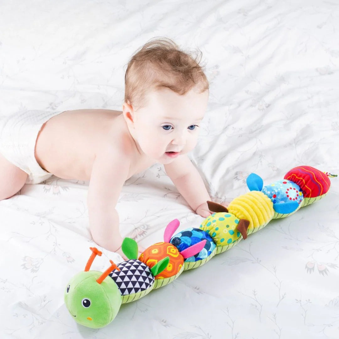 Musical caterpillar baby soft sensory toy
