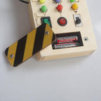 Wooden activity board sensory panel with switches and buttons