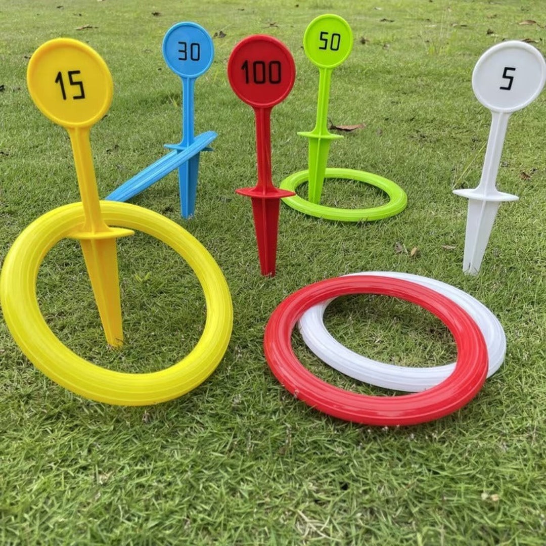 Ring toss game for the garden outdoor family game