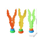 Pool diving toy set water plant throwing game