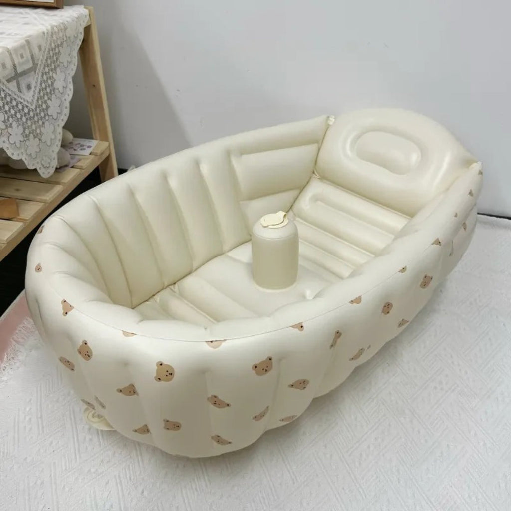 Oppusteligt babybadekar kompakt rejsemodel