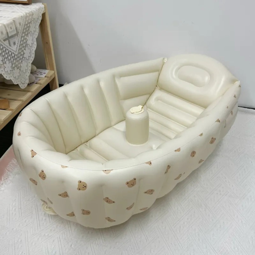 Inflatable baby bathtub compact travel model