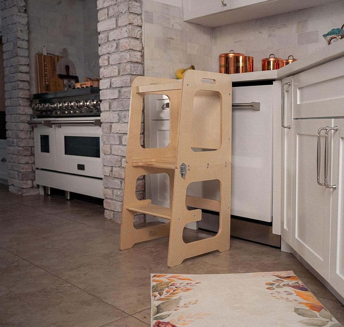 4-in-1 Learning Tower for toddlers for climbing and playing