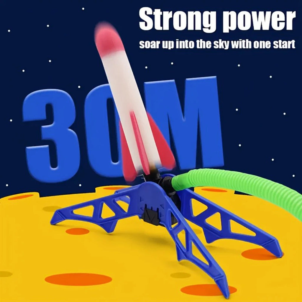 Rocket toy set for outdoor ball games