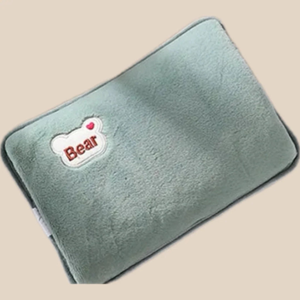 Plush heated pad battery operated with rapid heating